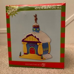 Dept 56 Who-Ville City Hall NEW Grinch Dr Seuss Christmas Village